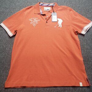 Tom Morris St Andrews Golfing Heritage Short Sleeve Polo Shirt XL Orange NWT